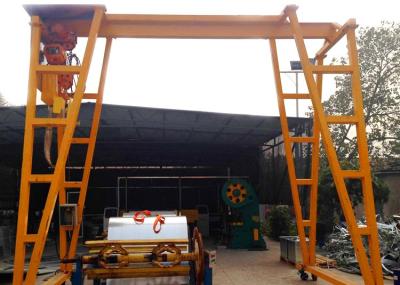 China Single Beam Light Duty Mobile 2T Simple Gantry Crane for sale