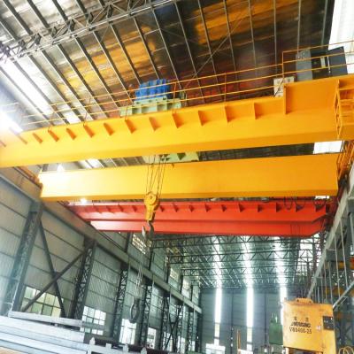 China 32 Ton Electromagnetic Beam Double Girder Overhead Travelling Crane High Safety A7 zu verkaufen