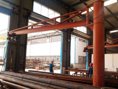 China El pilar fijado Workingshop 7.5T montó a Jib Crane Lifting Height los 5m en venta