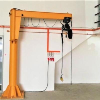 China Span 5m 10 Ton electric jib crane 3 Phase Power 24 Months Warranty for sale