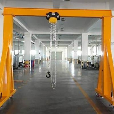 China Vorübergehender tragbarer Aluminiumrahmen-Bock Crane Portables A des bock-3.2T zu verkaufen