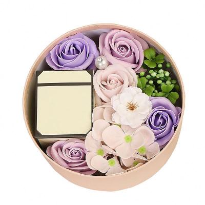 China Heart Shape Wedding Decoration Rose Flower Soap Gift Box Full Size for sale