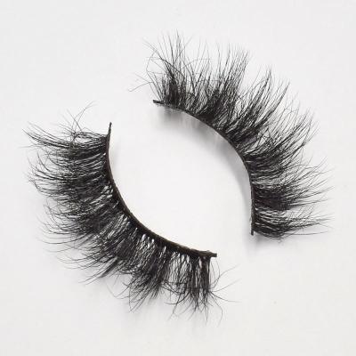 China Long Natural Private Label With Silk Lashes And Highlights 3D Faux Mink Eyelashes Full Strip False Eyelashes for sale