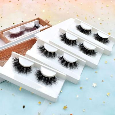 China Wholesale Cotton Thick Strip Black Private Label Fluffy Mink Lashes Luxury Magnetic Box Eyelashes for sale