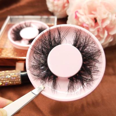 China Jinbang Hair Thick Mink Fur Custom Diamond Lash Box Wholesale 3d Private Label Strip Lashes for sale