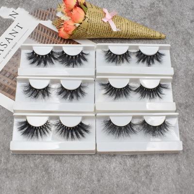 China Thick Wholesale Cruelty Free Vegan Fiber Whips Packaging Faux Mink Eyelashes Vegan Eyelashes for sale