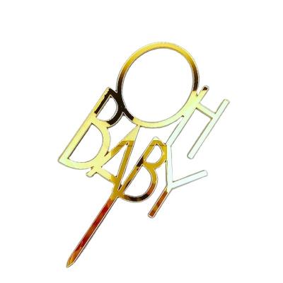 China Ohbaby Acrylic Acrylic Cake Topper for Baby Shower Birthday Party Decorations for sale