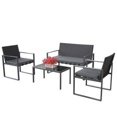 China Wholesale Durable New Style Modern 5PCS Garden Set 4 Chairs And 1 Chest Table Outdoor Furniture for sale