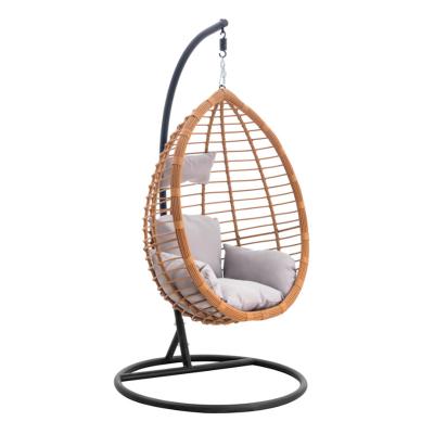 China Wholesale Modern Outdoor Hanging Rattan Chair Leisure Wicker Patio Swings Chair for sale