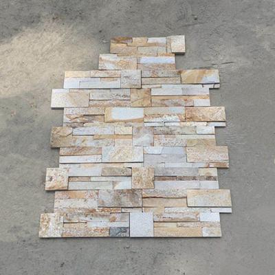 China Contemporary Self Adhesive Sandstone Wall Cladding Natural Culture Stone Facade Wall Panels for sale