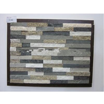 China Modern Chinese mixed natural stone wall cladding interior quartz color ledgestone panels for sale