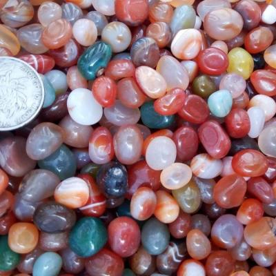 China Modern Colorful Polished Jade Pebble Stone Cobblestone For Garden Building Landscape for sale