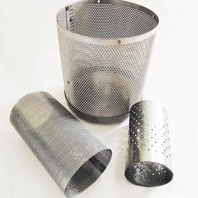 China Factory Customized Chinese Perforated Metal Tube Perforated Pipe Tube Aluminum Perforated Filter for sale