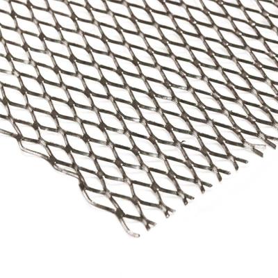 China Twill Weave Facade Cladding Ceiling Barrier Manufacturer Aluminum Raised or Flattened Expanded Metal Mesh Sheet for sale