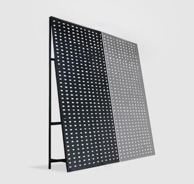 China Load bearing performance guaranteed sample ceramic metal display rack stand up quartz tile display racks for showroom for sale