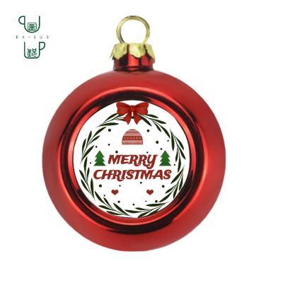 China Modern 50 redgreen sublimation christmas gift glass ball sale like hot cakes style for sale