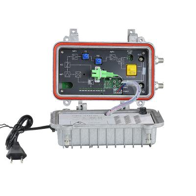 China HFC CAG Control Outputs 60V 220V CATV Two Way Outdoor Optical Receiver Node for sale