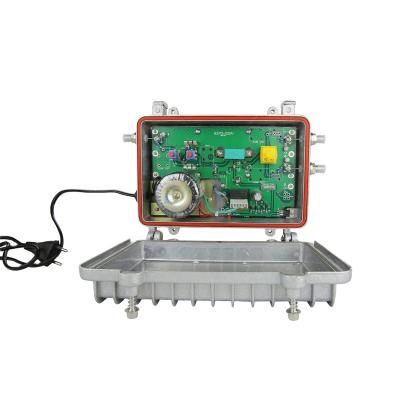 China High Quality High Gain Outdoor HFC Network 862MHz OLT Switch Power Supply Trunk Amplifier for sale