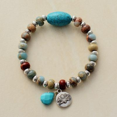 China BOHEMIA Tibetan Jasper Bracelet Turquoise Bracelet For Women And Men for sale