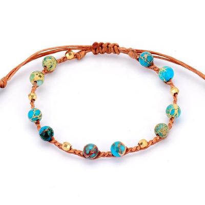 China Ethnic Thin Bracelet For Women Diy Braided Beaded Rope Cord Bracelet for sale