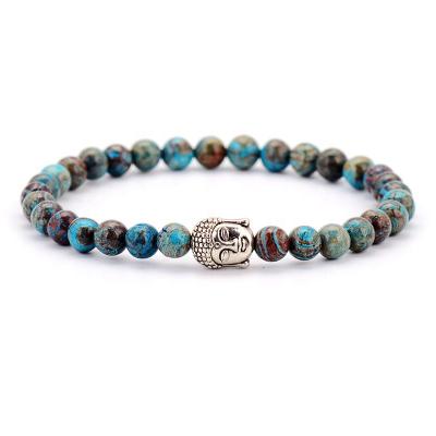 China Tibetan Jasper Bead Wrap Bracelet For Women And Men Of Gemstone Ethnic Braided Leather Bracelet Bangle for sale