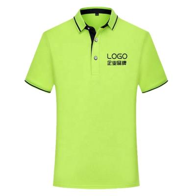 China Anti-wrinkle jacquard collar lapel cultural polo shirt printing active whitening and dyeing anti wash wholesale advertising shirt for sale