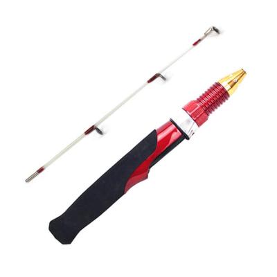 China Durable New 50cm Fishing Rod Fiber Glass Blank , Action Ice Fishing Tackle 2022 Medium Light Ice Fishing Poles for sale