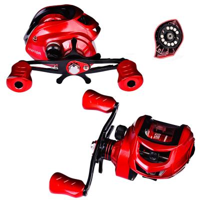 China Mental+plastic reel 7.2:1 gear ratio spool freshwater aluminum spool 2022new Baitcasting 10 kg drag 12 magnetic brake system fishing reel for sale