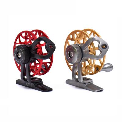 China New 2022 LEFT HAND Automatic Fly Fishing Reel HF50 Full Line Metal Fly Fishing Reel Ice Fishing Tackle for sale