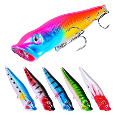 China New 2022 ABS Road Bait 12g 8cm Surface Snap Wholesale Hard Saltwater Fishing Lures for sale