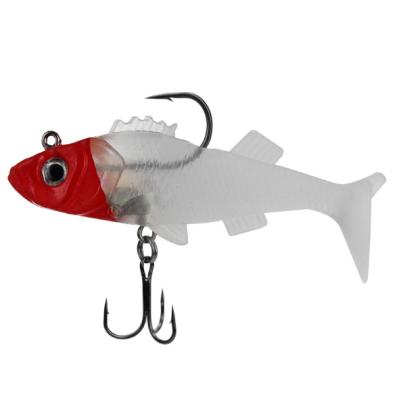 China Wholesale 2022 New Lures Lead Head Fishing Lure 6CM/8CM/10CM Soft Lure Jig Fishing Triple Swimbait Hook Fishing Tackle WH-SL003 for sale