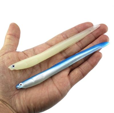 China 2022 New Lures 14cm 6.3g Crazy Soft Fishing Artificial Eel Crazy Shad Eel Needfish Fishing Tackle WH-SL060 for sale