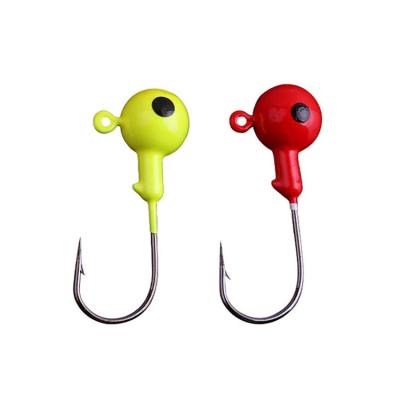 China Lead + 2022 New Suppliers Strength Fishing Hook Steel Hook 1.75g-10g Chinese High Carbon Steel Jig Head for sale