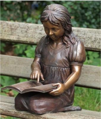 China Natural Outdoor Garden Girl Statue Bronze Sculpture for sale