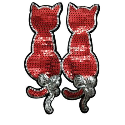 China 2020 Wholesale Sequin Patch Embroidery Design Good Quality Customized Patches Handmade For Clothing for sale