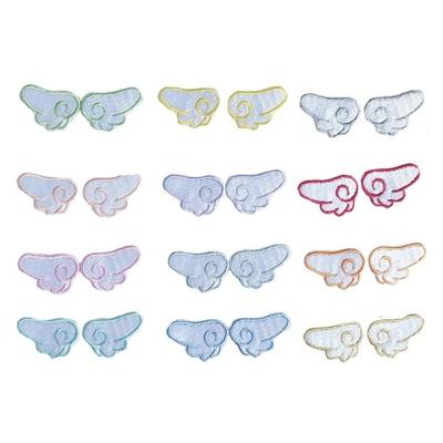 China wholesale cheap self adhesive small pair of 3D wings, one piece, patch patch hole shoes clothing accessories fashion go with everything for sale