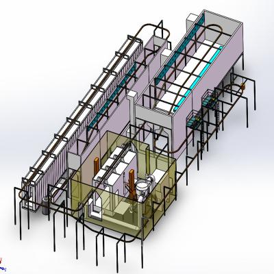 China Powder Coating Electrostatic Powder Coating Plant Equipment For Sale for sale