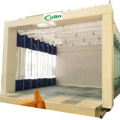 China factory metal profile powder painting machine/powder coating booth/powder spray coating booth for sale