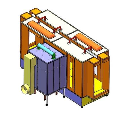 China P-800 Factory Automatic Electrostatic Powder Coating Booth for sale