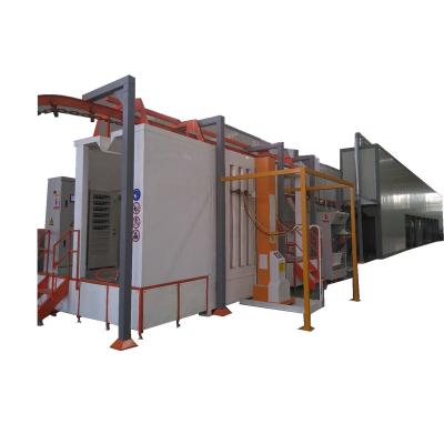 China Factory PP Or PVC Plastic Automatic Powder Coating Line With Powder Coating Gun for sale