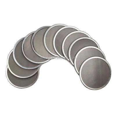 China Garment Shops Stainless Steel SS304 316 Multilayer Wire Mesh Screen Pack Filter Disc for Filament Spinning for sale