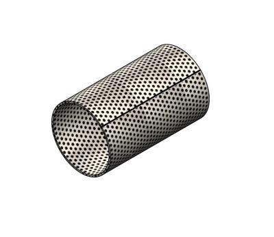 China Corrosion Resistance metal stainless steel straight seam welded punching filter cartridge perforated tube for sale