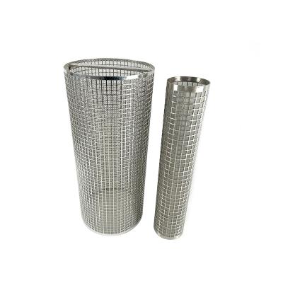 China Kinds Filtration Industry BEILANG Top quality stainless steel Perforated Metal Plate Cylinder Filter,single layer or multilayer mesh tube for sale