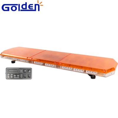 China Truck roof low profile dc12v or 24v 1200mm warning amber led light bar for sale