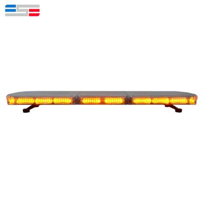 China PC dome and aluminum base wholesale amber led slim truck 24v warning lightbar for sale