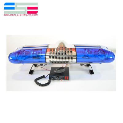 China Mini Tow Truck Halogen Blue Light Bar With Speaker for sale