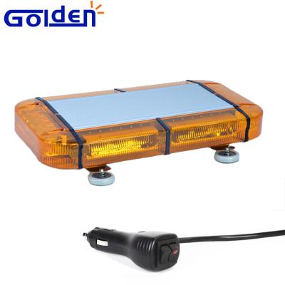 China Double-Layer Aluminum Alloy Panel 12 Volt Emergency Flash Micro Amber Warning Lamp Led Mini Light Bar With Outer Amber Lens for sale