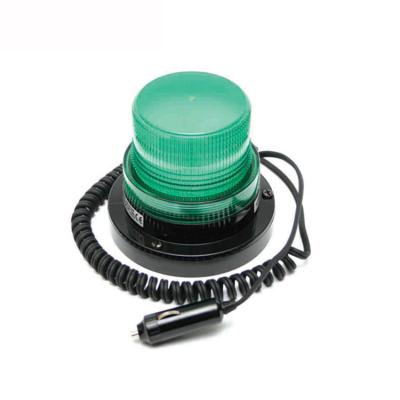 China DC12V DC12V Strobe LED Green Warning Beacon Light Cigarette Lighter Plug Holder Backup Magnetic Hazard Police Strobe Light for sale