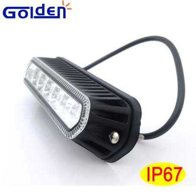 China PMMA+ABS Surface Mount 6 Led Grille Strobe Warning Light For Trucks for sale