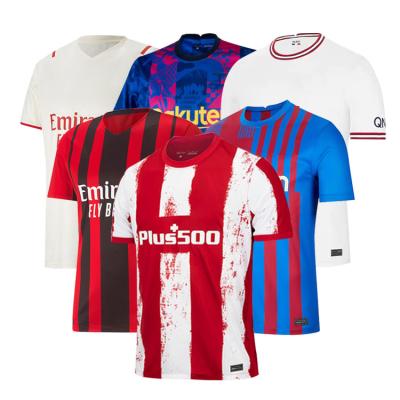 China High quality Quick-drying high quality soccer wear soccer uniform set sublimation football uniform soccer jersey top for sale